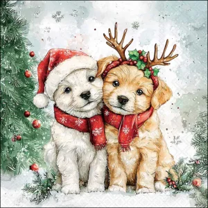 Ambiente 20 servetten 'Cody and Buddy'33cm